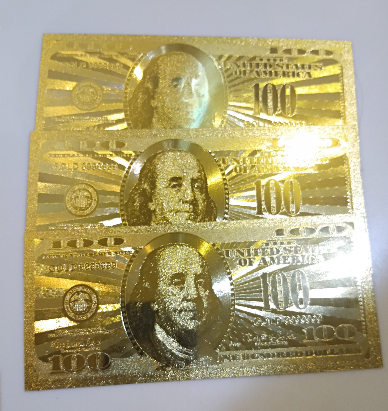 10 100 dollar bills PET