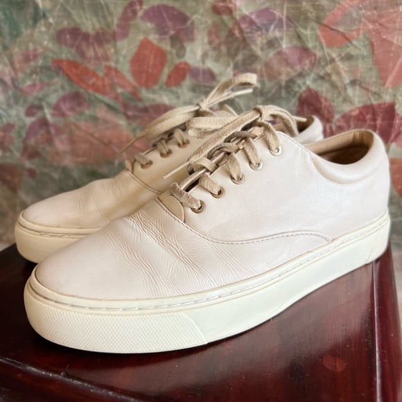 Nisolo Handcrafted Elayna Sneakers in Latte womens 7.5