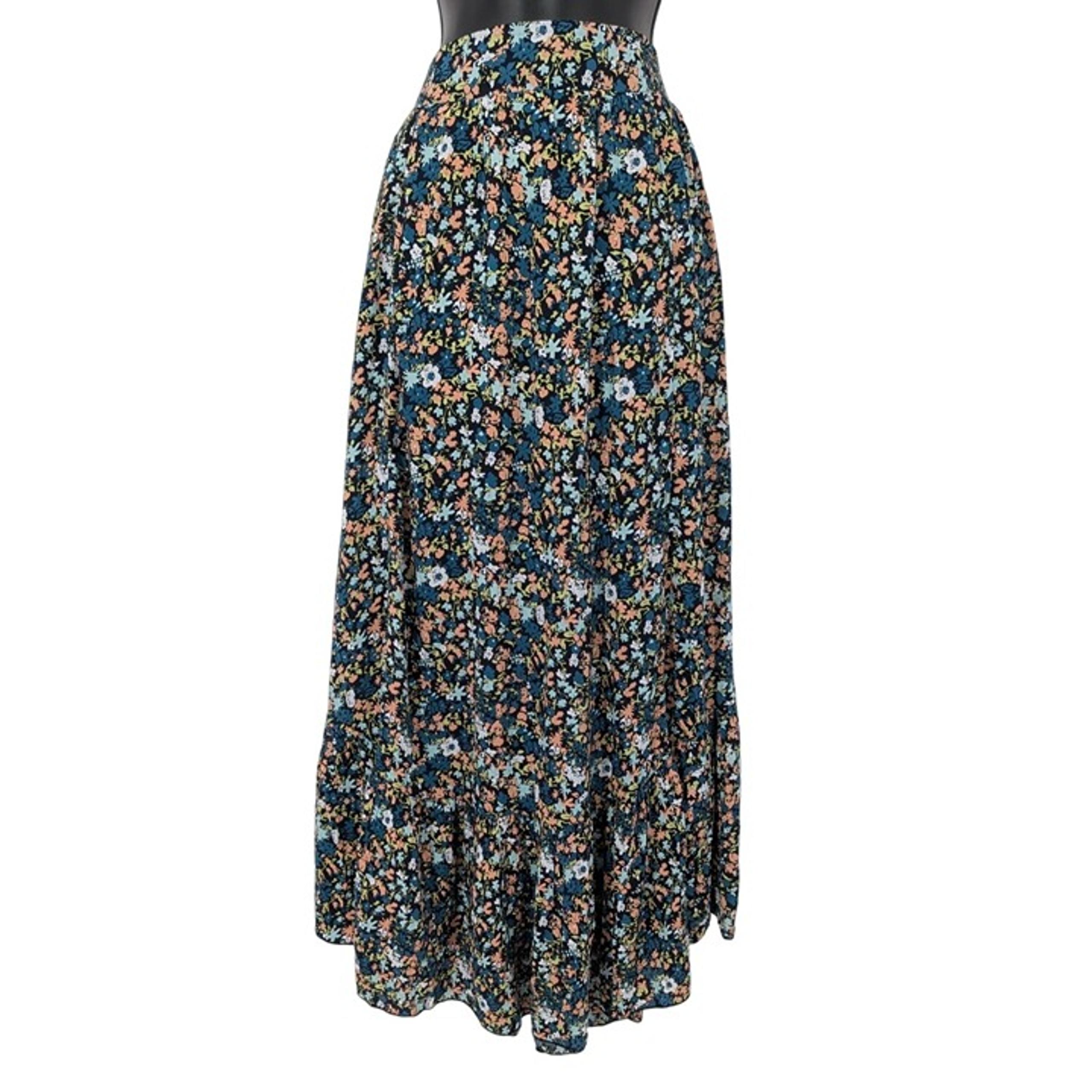 Free People Maxi Skirt Women Size M Floral Prairie Whimsical Fairy Boho Festival