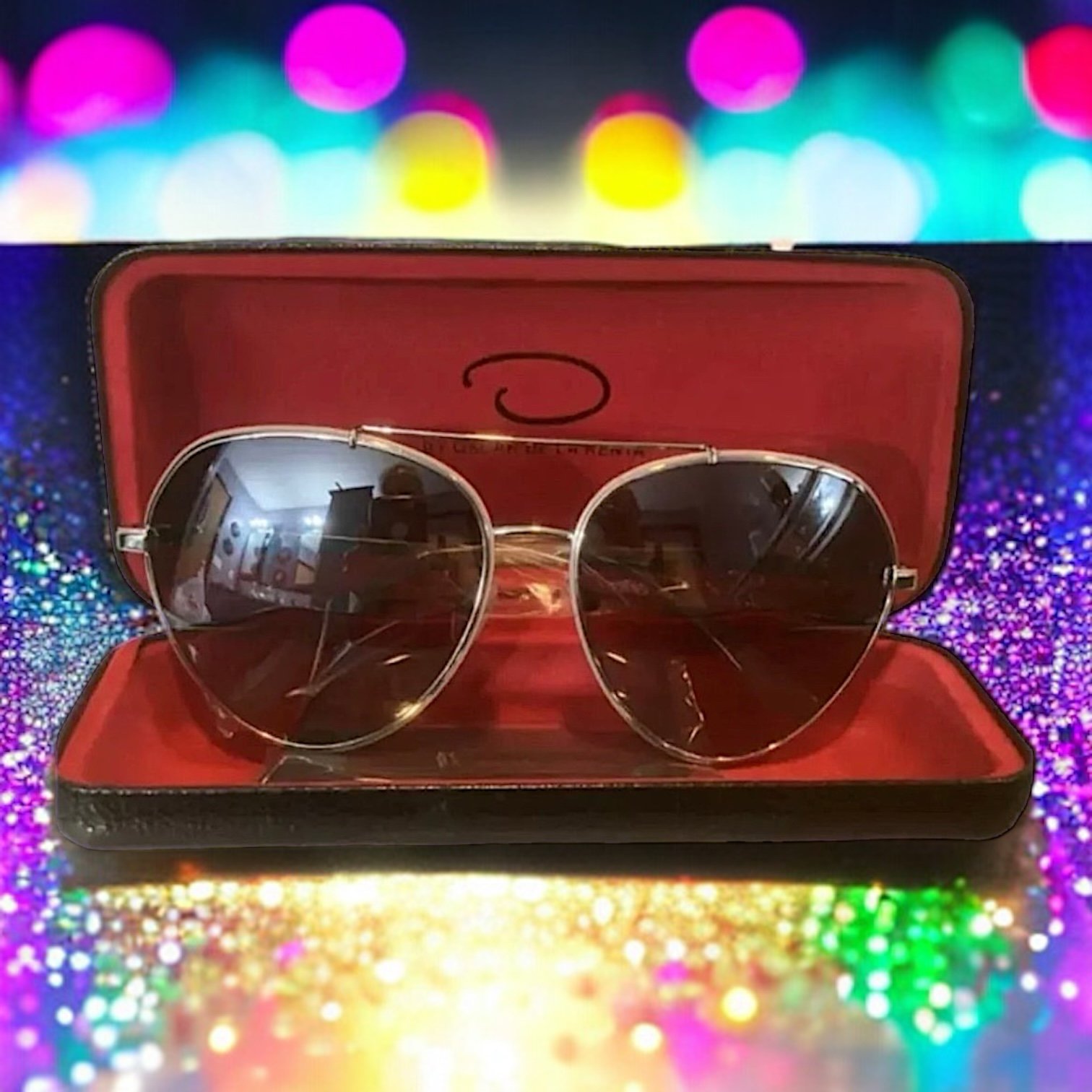 O BY OSCAR DE LA RENTA Sabrina Sunglasses in Silver/Blush NWT MSRP 128