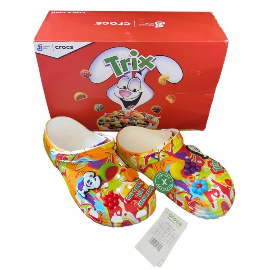 Trix Cereal x CROCS Classic Clog Rabbit Bunny Men's 10