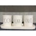 Rae Dunn Spoon Fork Knife Tray Kitchen Gift Set Ceramic White Ivory Farmhouse