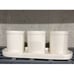 Rae Dunn Spoon Fork Knife Tray Kitchen Gift Set Ceramic White Ivory Farmhouse