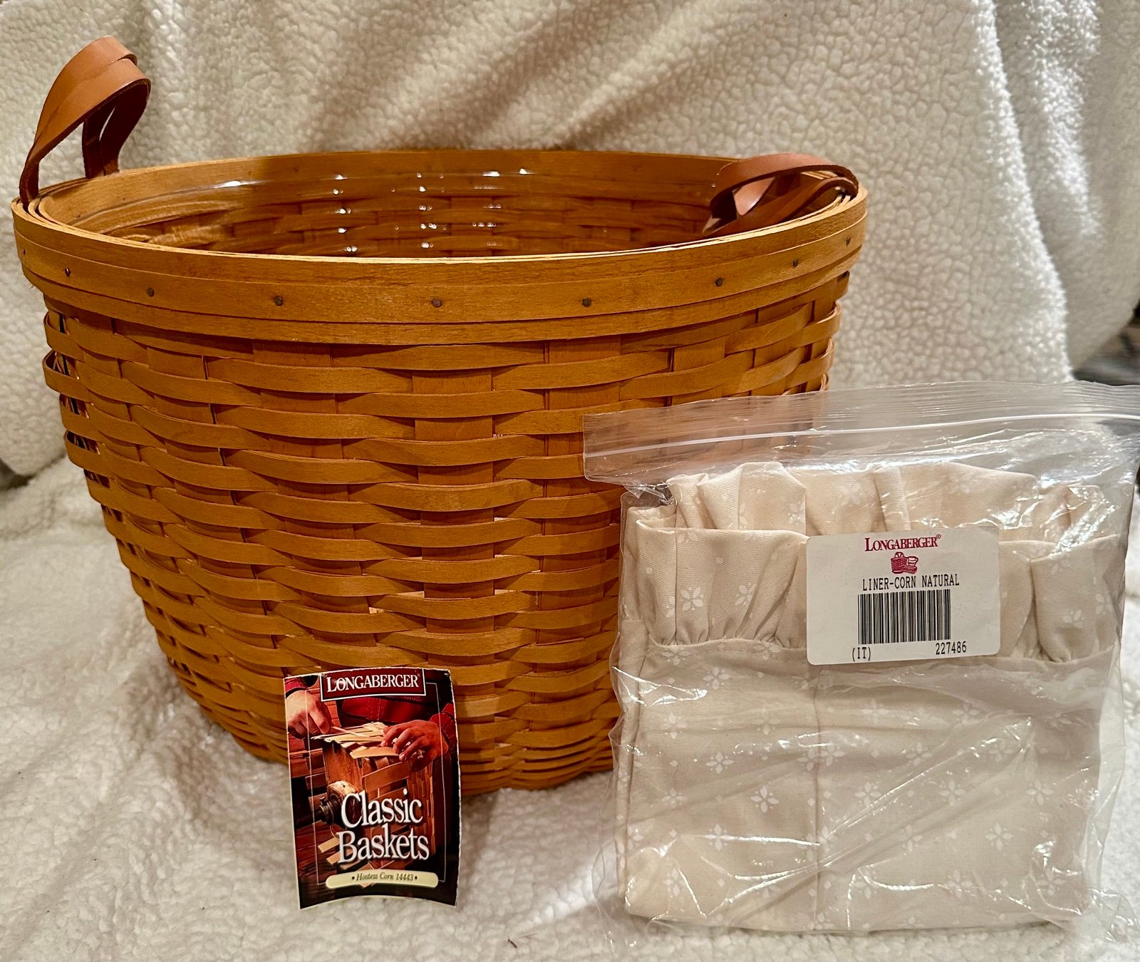 Longaberger Hostess Only Corn Basket and 13” Classic Measuring Basket