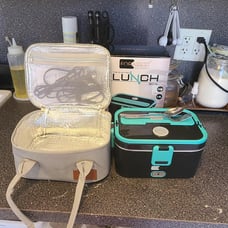 FORABEST Electric Lunch Box for Adults, Fast 80W Heated Lunch Box for Adult 12/2