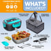 FORABEST Electric Lunch Box for Adults, Fast 80W Heated Lunch Box for Adult 12/2