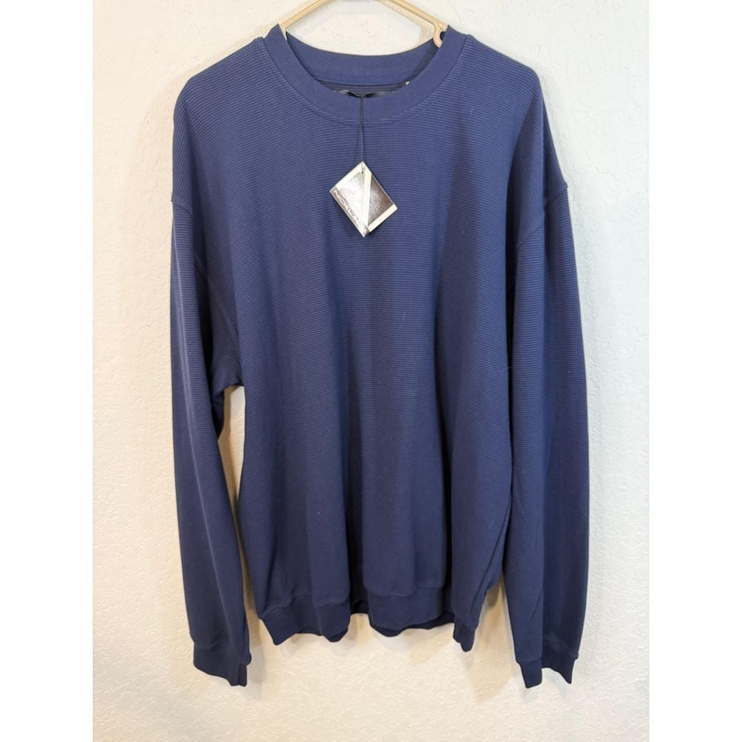 NEW W TAGS Nicklaus blue pullover shirt Long sleeve XL