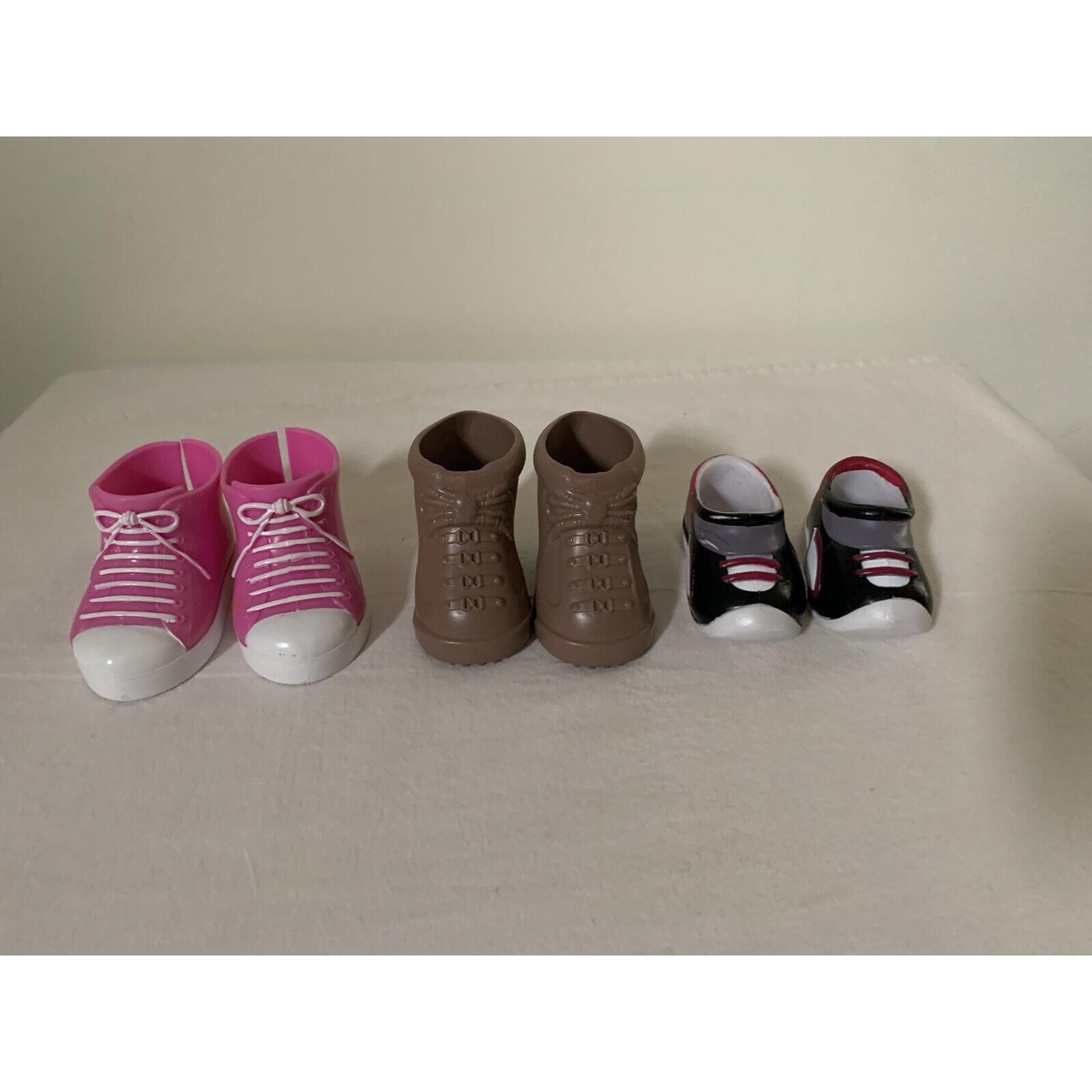 Doll Shoes Sneakers High Tops Hiking Boots For 18” Doll Size Lot of 3 Pairs