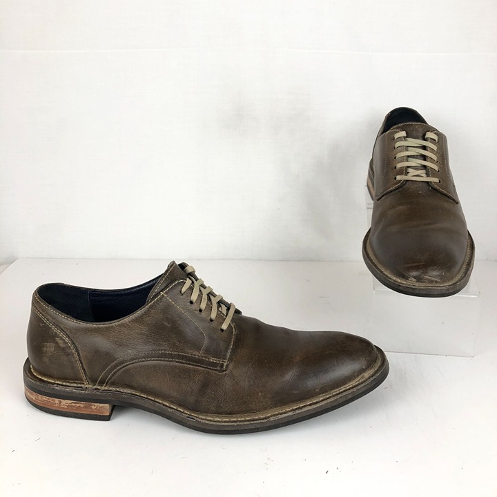 Cole Haan Men's Size 10.5M Brown Leather Closed Toe Lace-Up Oxford Dress Shoes