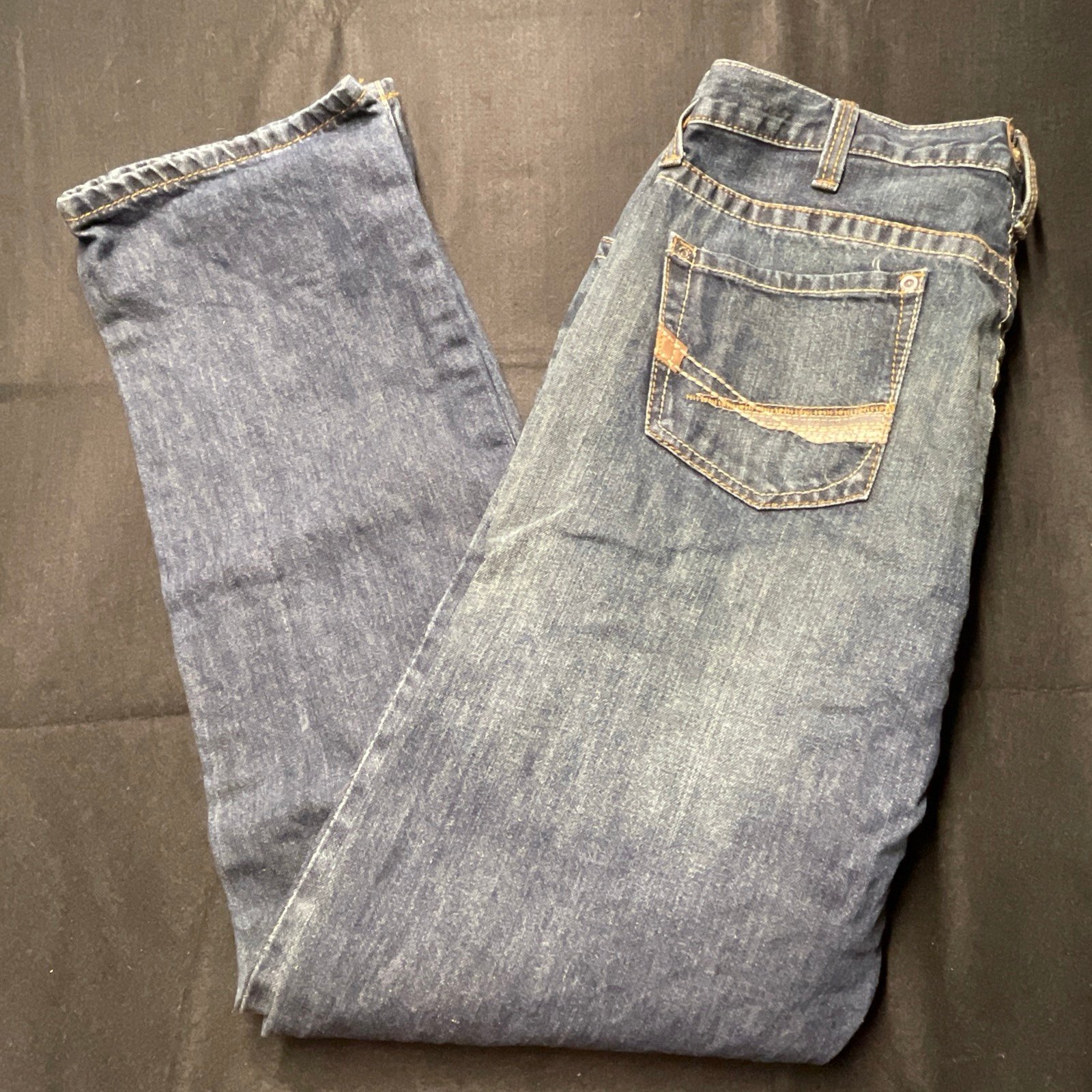 Ariat Legacy M2 Relaxed boot cut Jeans Men’s 36x36 Whisker Blue Fade Washed