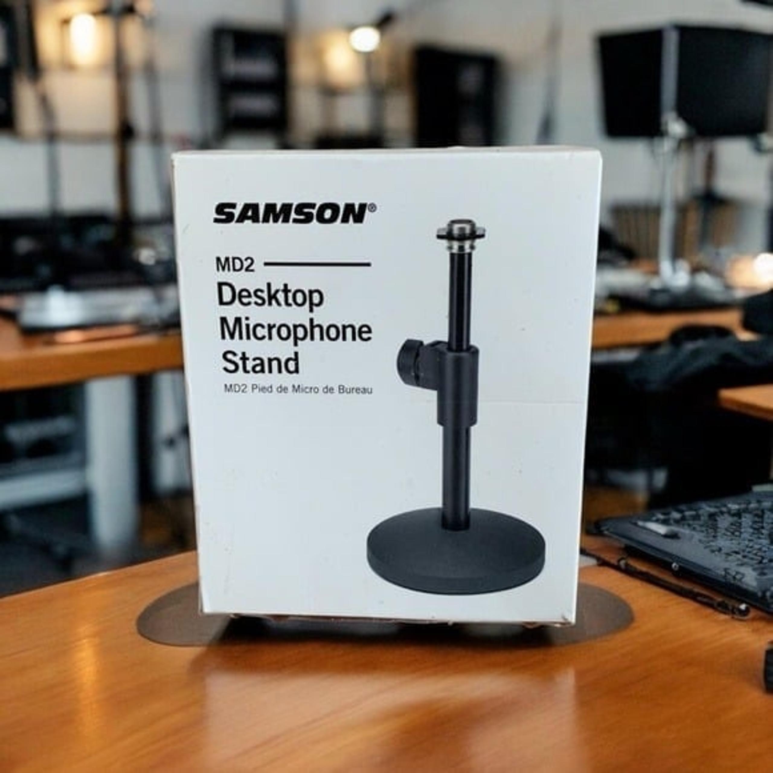 NIB Samson MD2 Desktop Microphone Stand Heavy Duty Desktop Microphone Stand