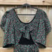Sea New York Lilly Dress Size XL Puff Sleeve Strawberry Print Smocked Cutout