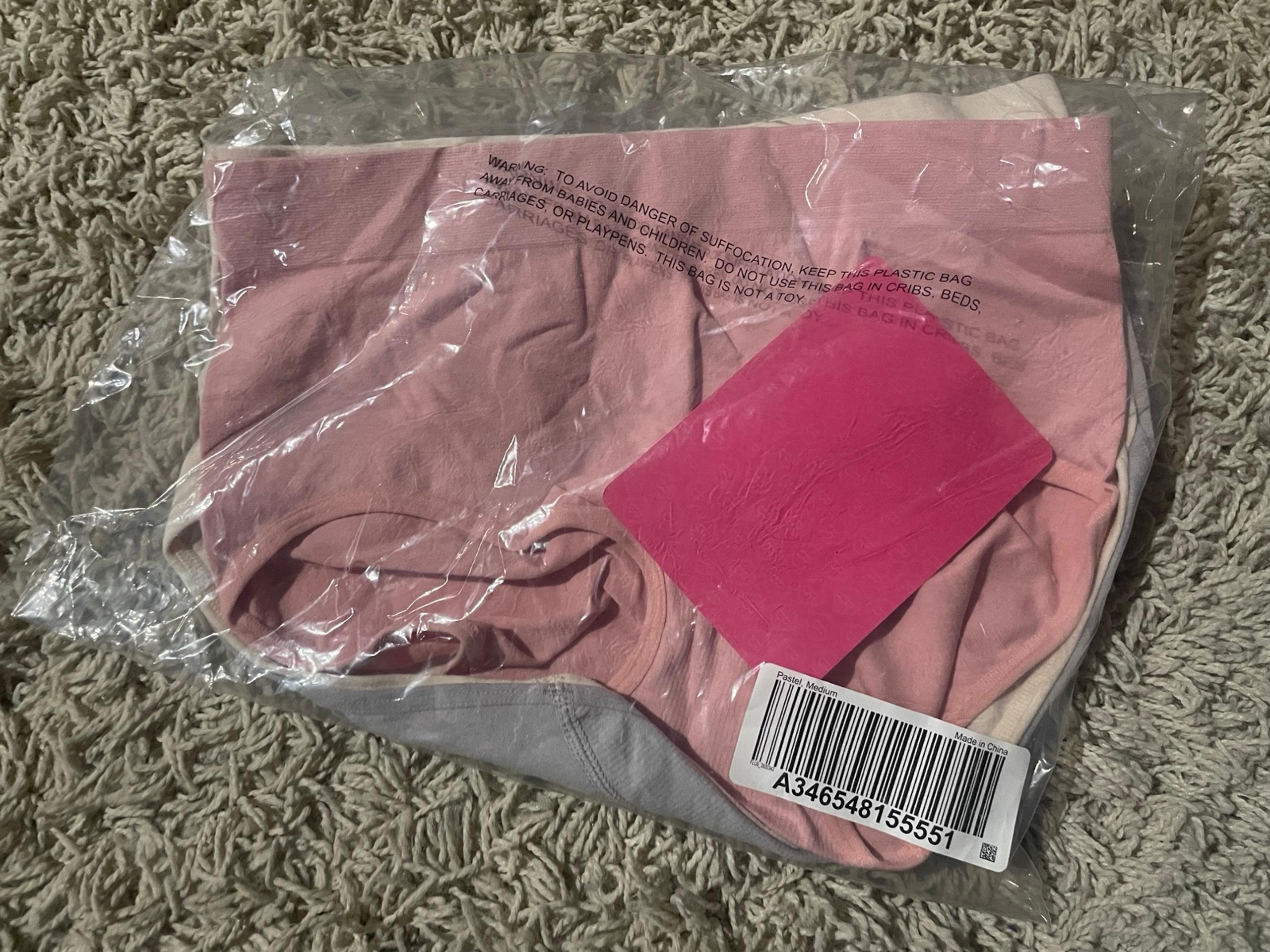 Breezies Set of 4 Seamless Cotton Brief Panties A346548 QVC NWT Medium Pastel