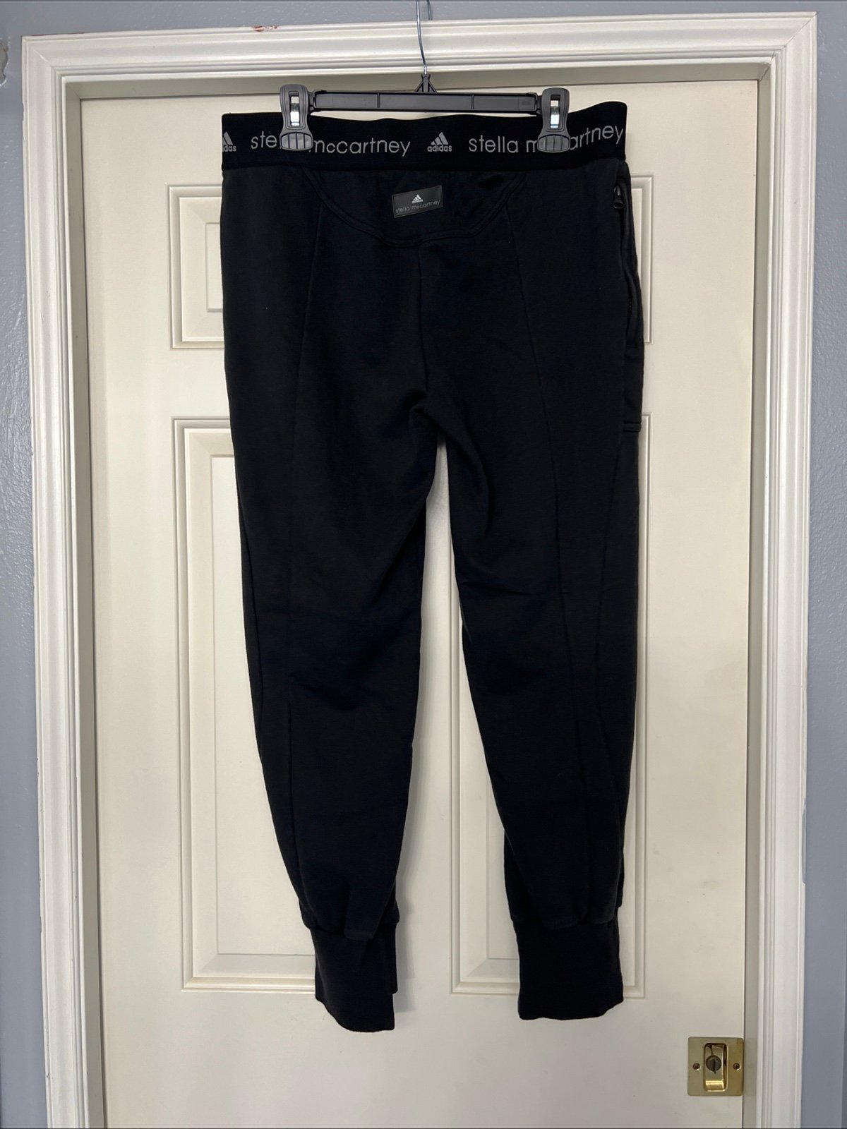 Adidas X Stella McCartney Black Joggers With Elastic Logo