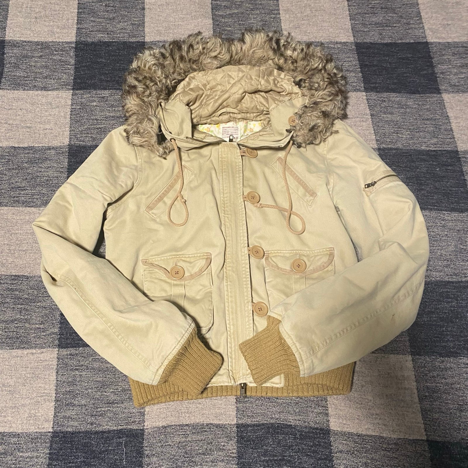 Y2K GRUNGE Abercrombie and fitch cargo jacket