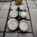 Antique 1960’s F. Mintologia Set of six coasters. Handmade in Italy.