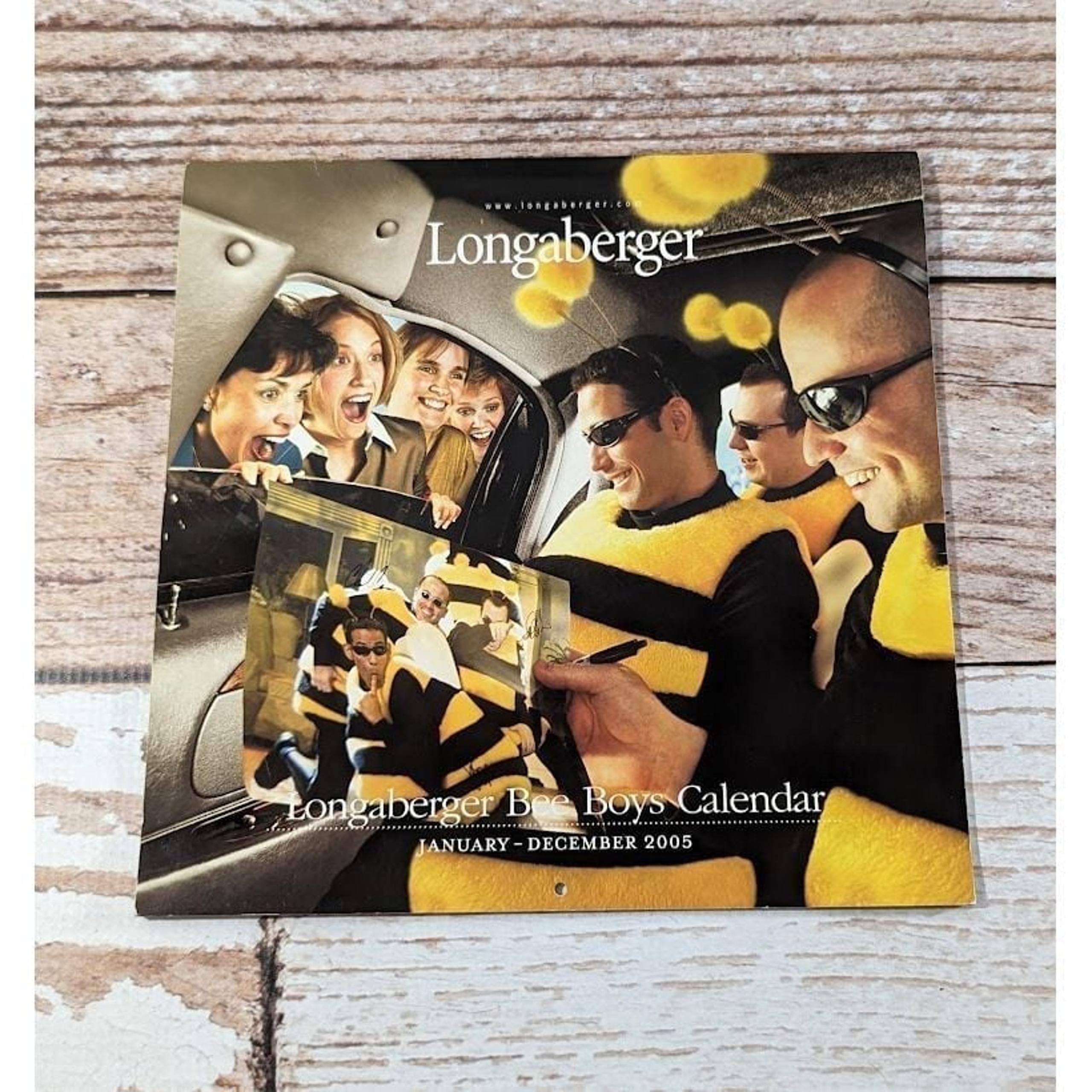 Longaberger Bee Boys Calendar 2005 Collectible Wall Calendar Promotional Item