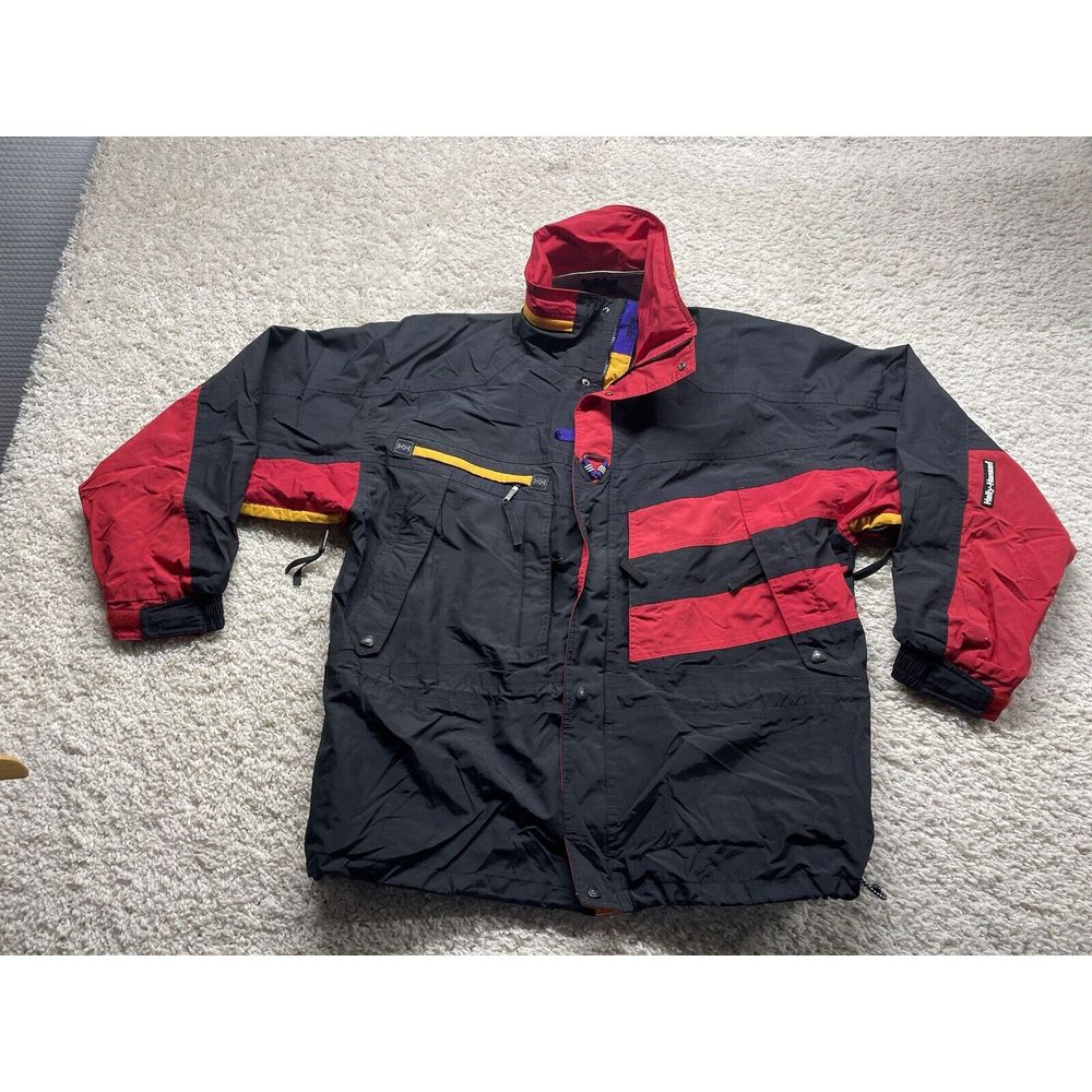Vintage Helly Hansen Equipe Ski Jacket Size XL HellyTech Waterproof Breathable