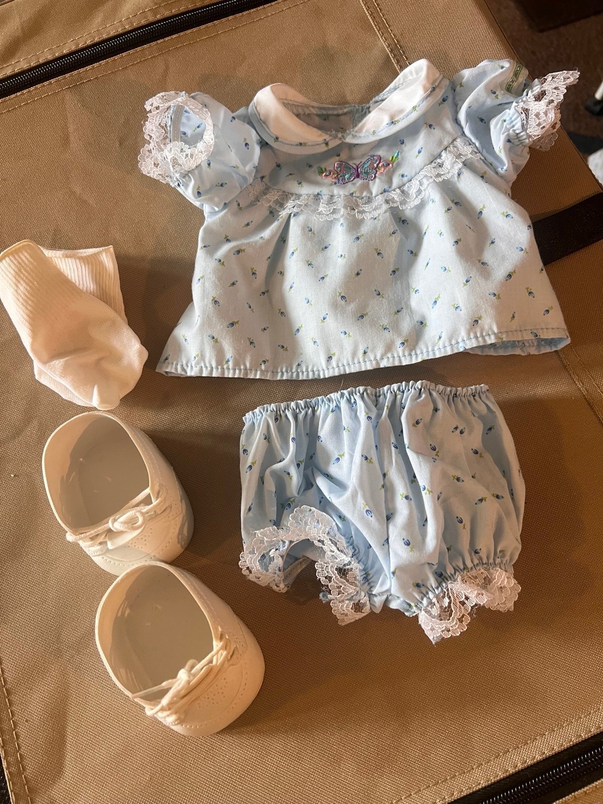 25th Anniversary blue bud dress
