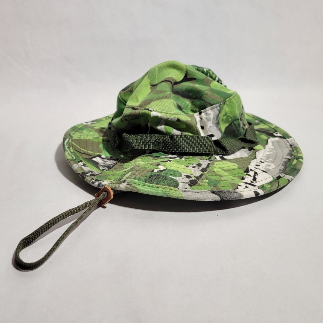 Vintage Rocky Mountain Camouflage Aspen Boonie Hunting Hat Size 7 1/2 USA