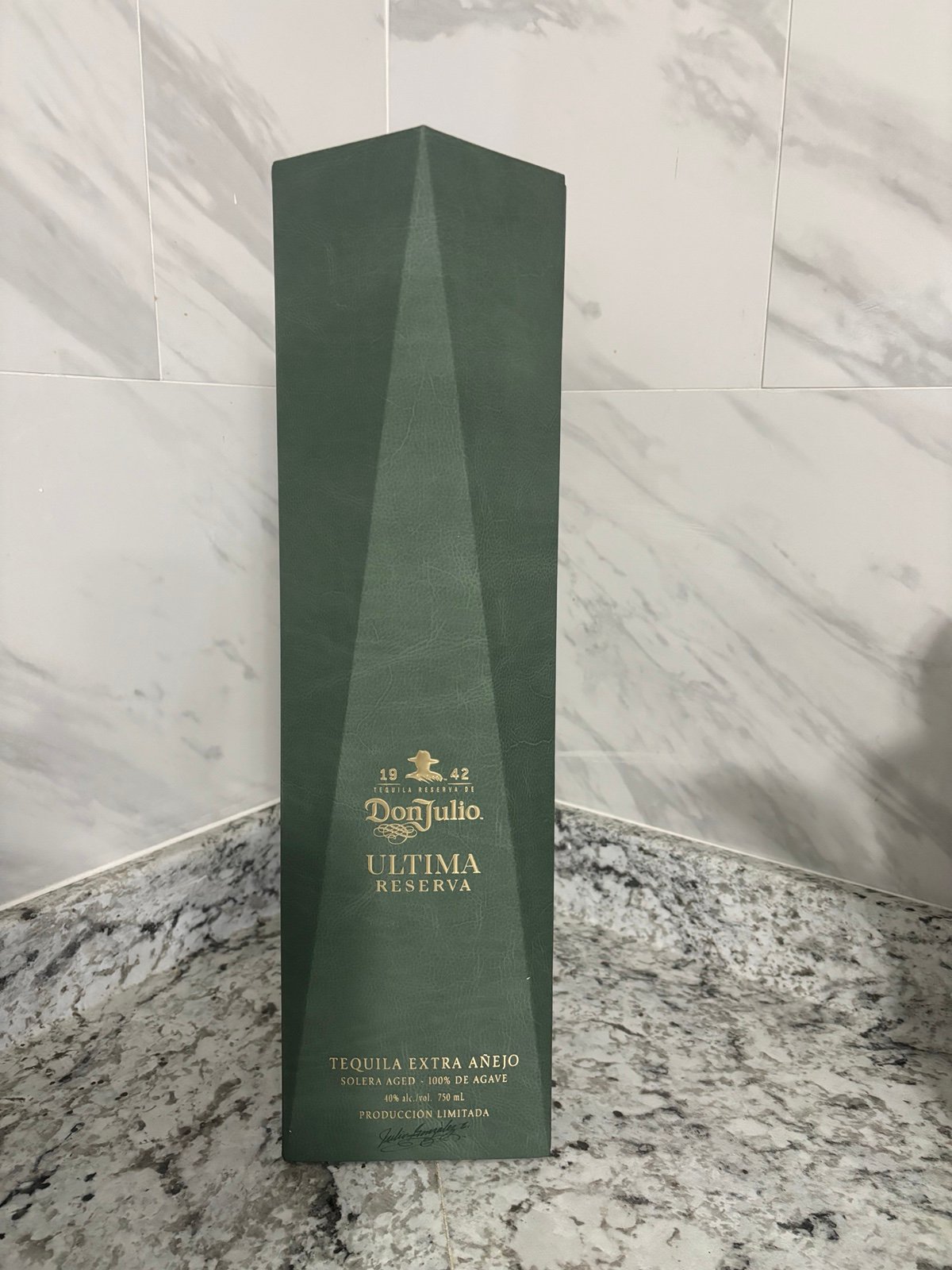 Don Julio Ultima Extra Anejo Empty bottle with box