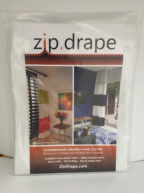 Zip.Drape® White Extension Panels 50” w