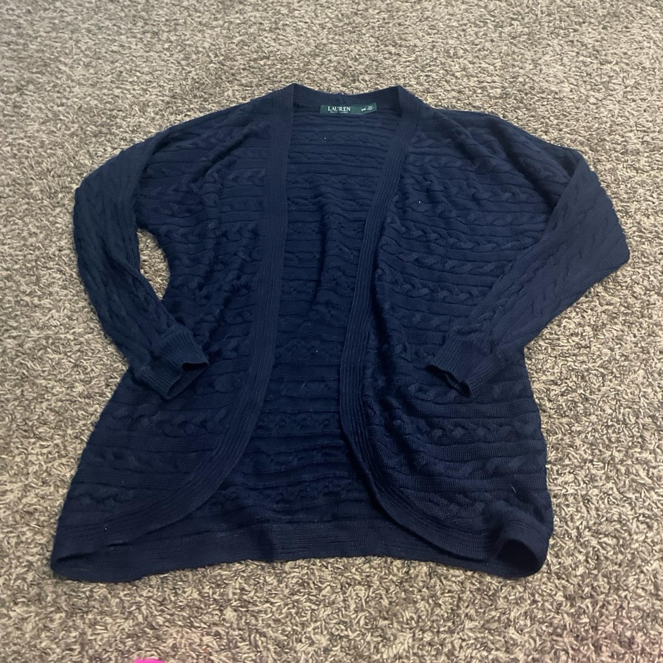 Lauren Ralph Lauren open sweater cardigan, size S/M