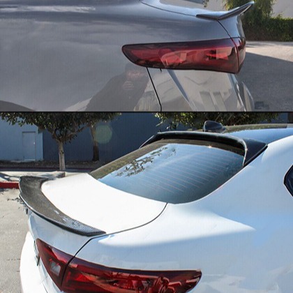 NEW 2017-2022 ALFA ROMEO GIULIA HIGH KICK Real Carbon Fiber Trunk PSM Spoiler