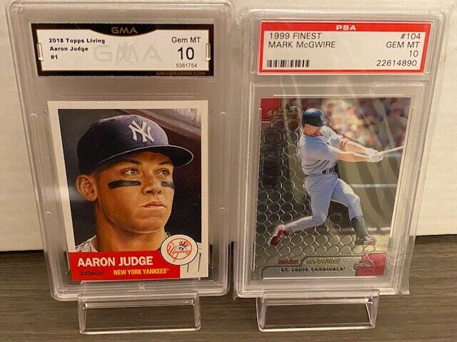 AARON JUDGE GRADED 10 GEM SHORT PRINT RARE PSA 10 MARK MCGWIRE CHROME RARE LOT