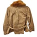 J. Crew Peplum chino jacket with faux fur collar size medium