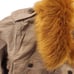J. Crew Peplum chino jacket with faux fur collar size medium