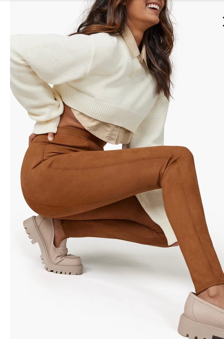 SPANX Faux Suede High-Waisted Leggings