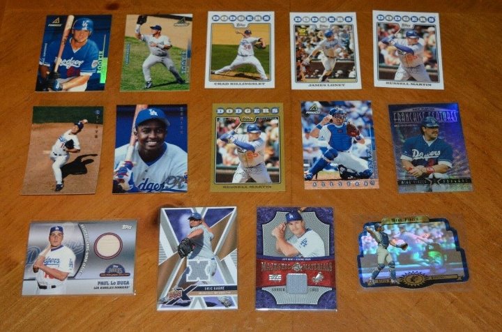 LOT OF LOS ANGELES DODGERS BASBALL CARDS