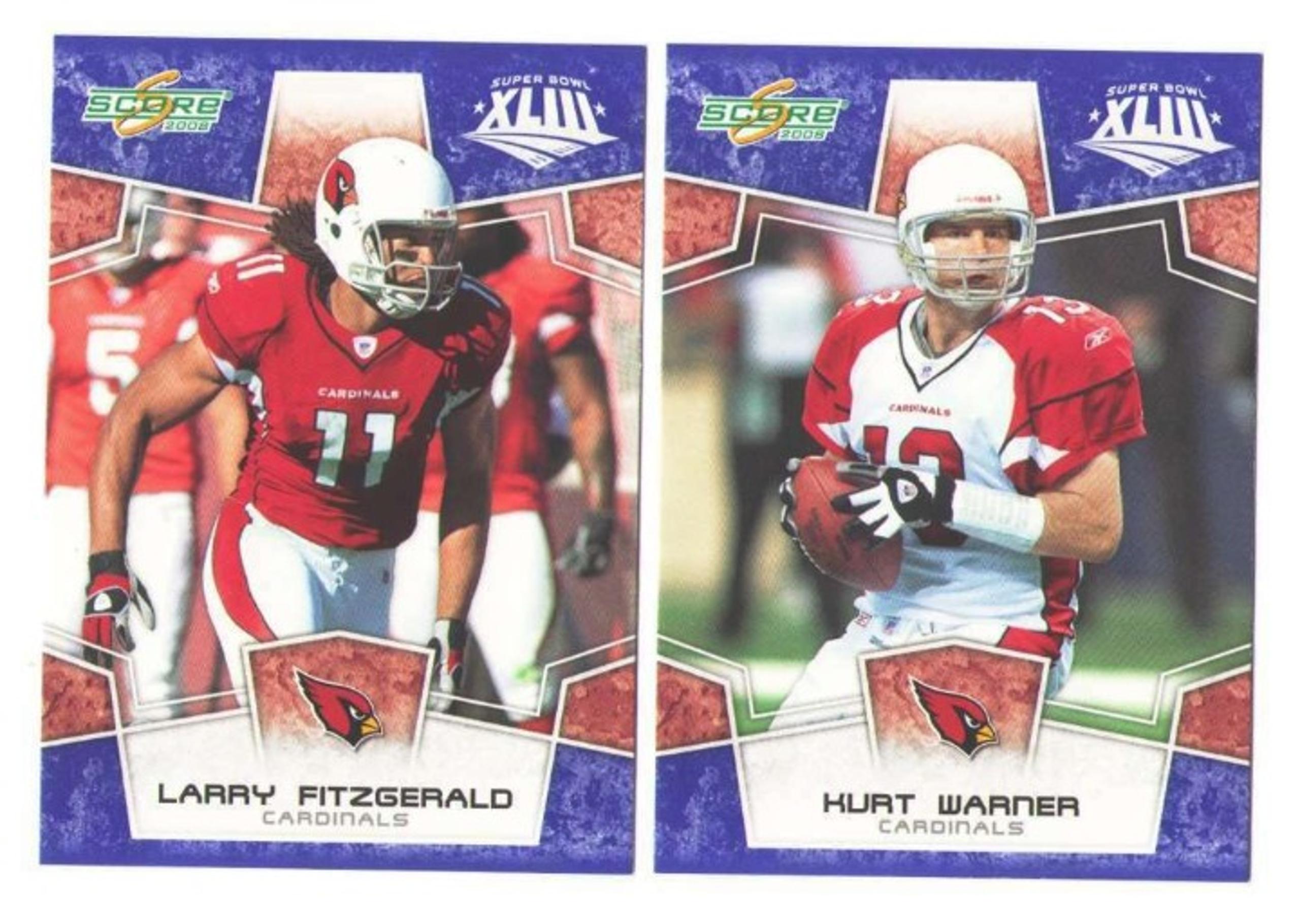 1 - 2008 Score Super Bowl XLIII BLUE Team set 1200 Arizona Cardinals