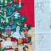 Vintage Cranston VIP Christmas Tree Bib Apron Panels Uncut Continuous 4 Aprons