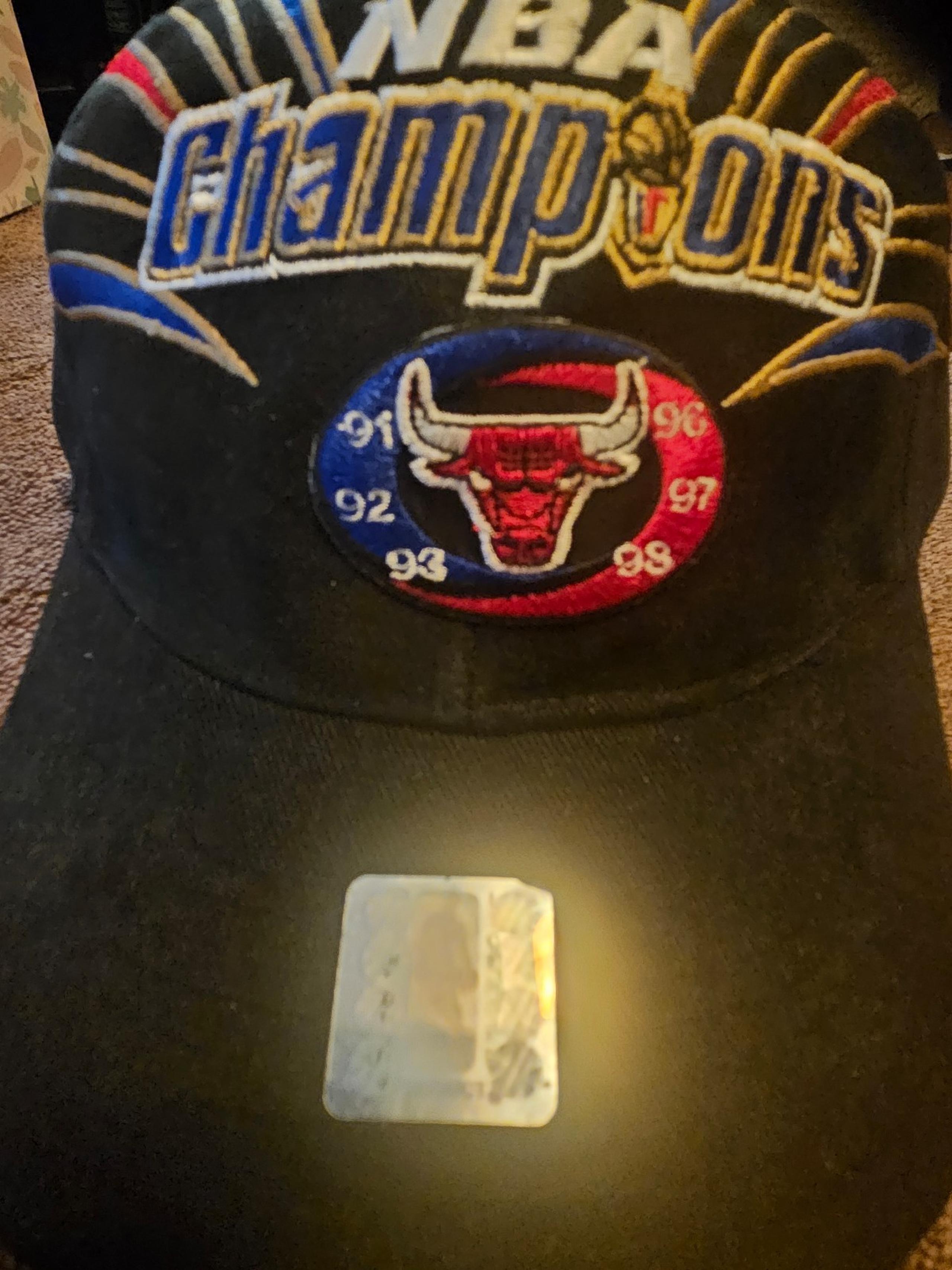 Vintage Chicago Bulls Hat Men 1998 NBA Champions Starter Strap Back Cap New
