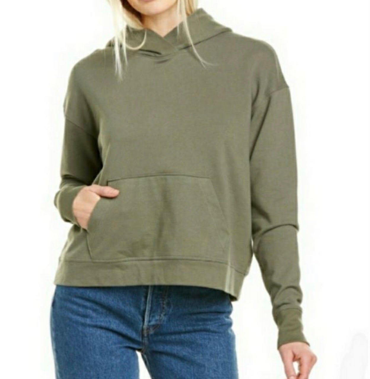 James Perse Standard Hoodie Green