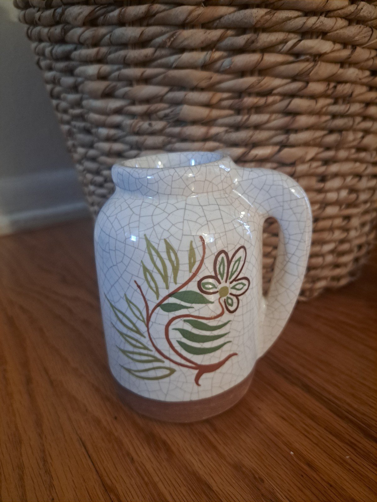 Vintage Barbara Willis California pottery jug, signed