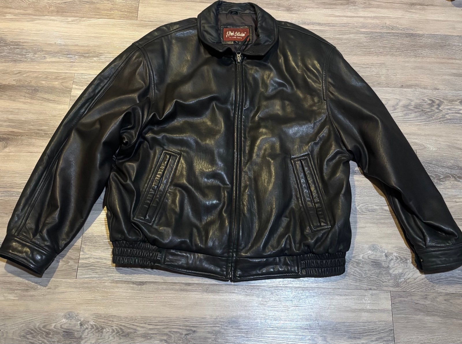 Couture vintage soft genuine leather insulated jacket women’s XL