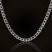20 Womens Cuban Chain Necklace Miami Style Ladies Chains Link 18K White Gold 18