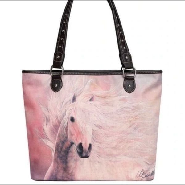 Montana West Horse Canvas Tote Bag