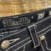 Miss Me Dark Blue Rhinestone Cross Pocket Denim Boot Cut Jeans 32 Altered