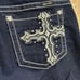 Miss Me Dark Blue Rhinestone Cross Pocket Denim Boot Cut Jeans 32 Altered