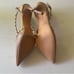 NEW Elegant Studded Nude Heels Pointy Toe Womans EU 38 / 7.5