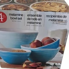 NEW!! Pandex Ombre Nesting Bowl Set w/Lids BLUE *SOLD OUT IN STORES*