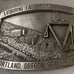 Vintage 1986 Metal Belt Buckle, Lisburne Facilities Project, Sealift, Portland