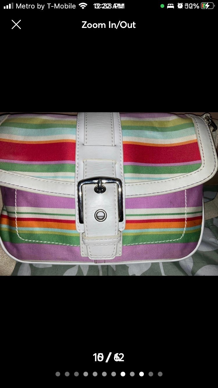 Coach Hampton Multicolor Crossbody/shoulder bag~EUC