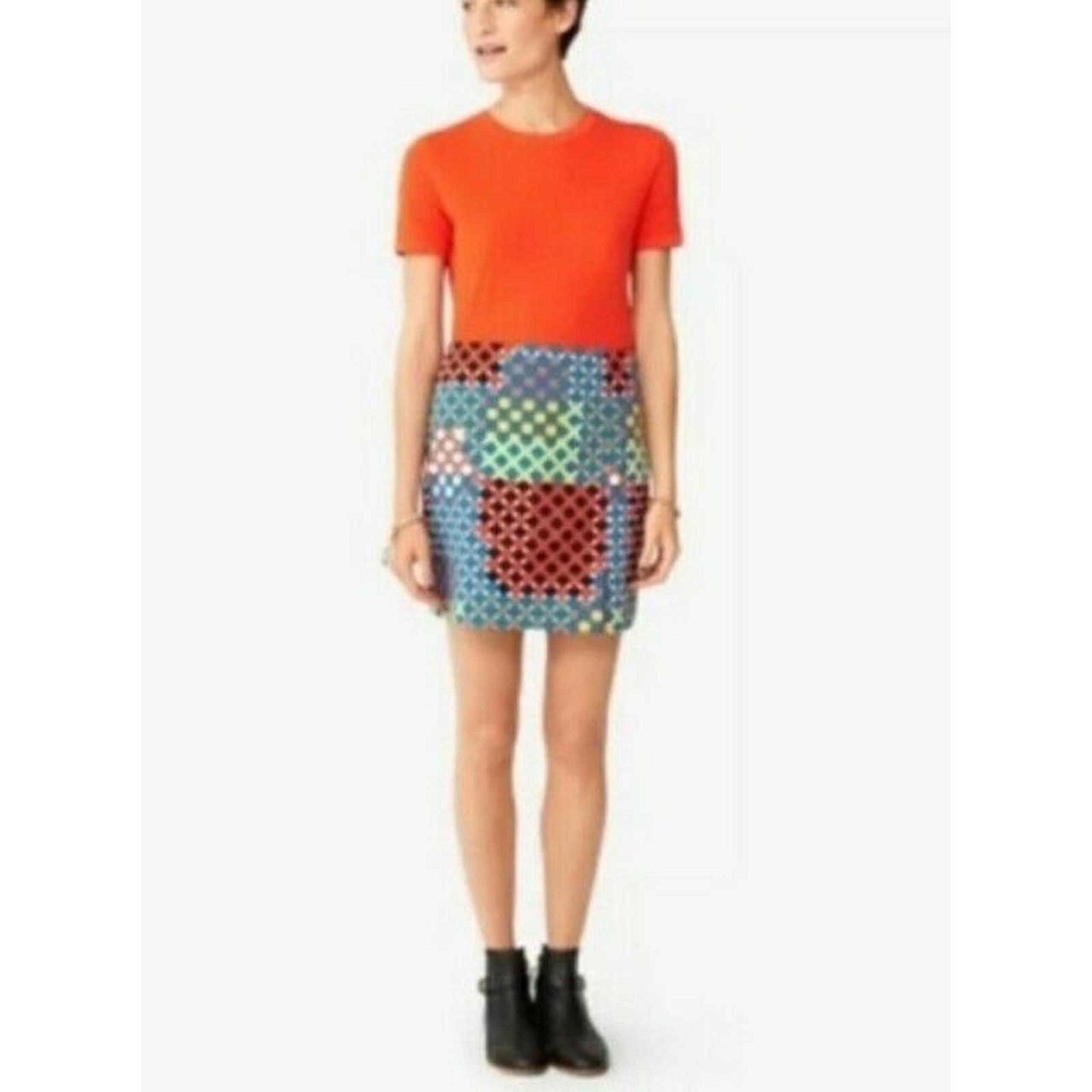 Kate Spade Saturday Women's Tic Tac Tile Mini Skirt Size 4 (D