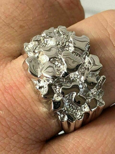 Nugget Solid 925 Sterling Silver Real
