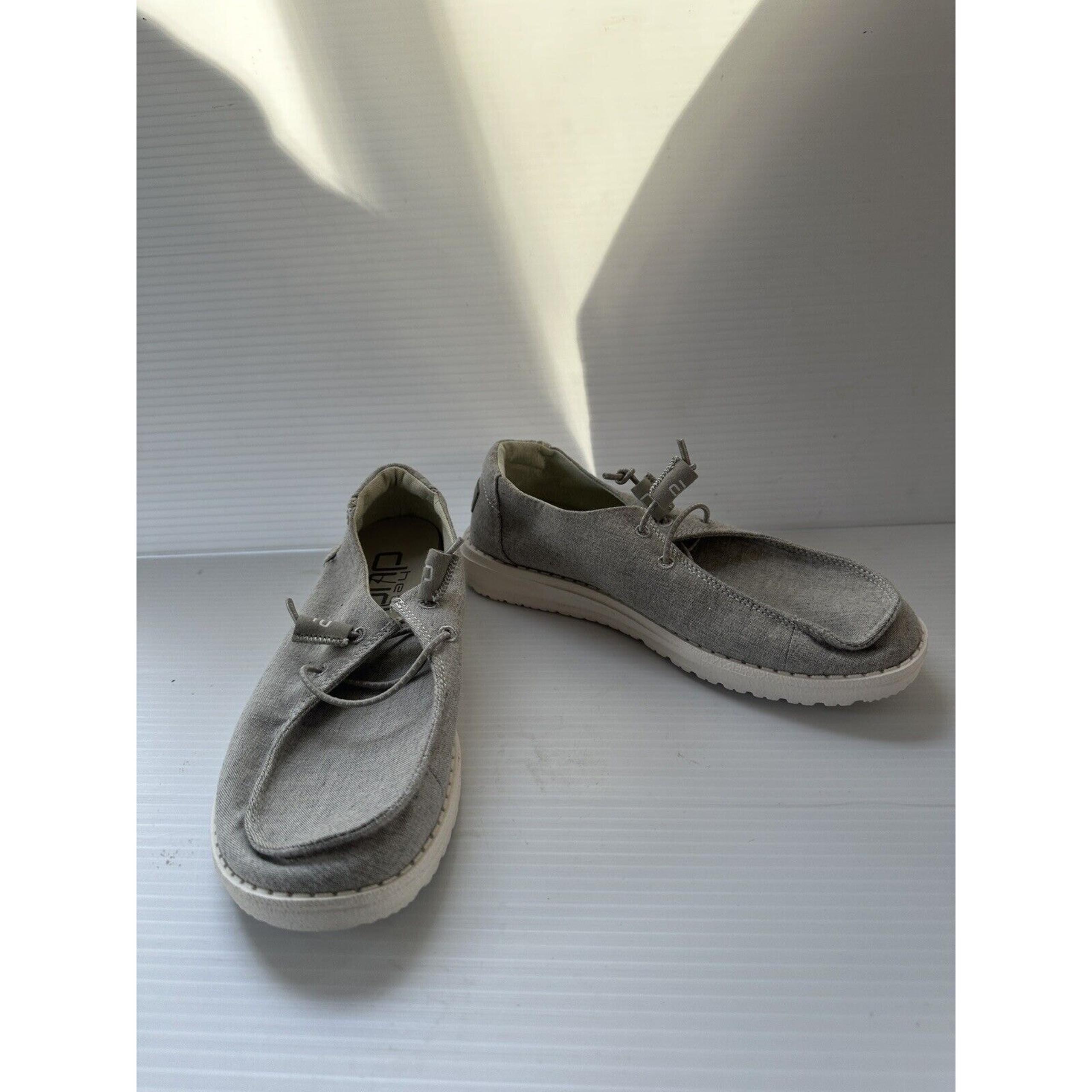Hey Dude - Women's Wendy Linen Slip-On Shoes - Gray 7